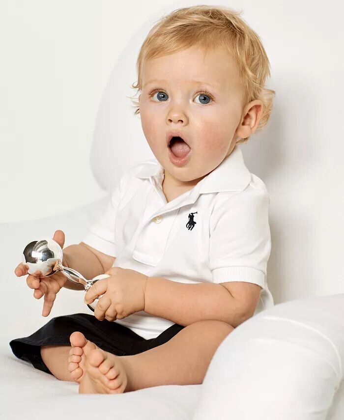 Хлопковая рубашка-поло с короткими рукавами для маленьких мальчиков Polo Ralph Lauren, синий
Хлопковая рубашка-поло с короткими рукавами для маленьких мальчиков Polo Ralph Lauren, синий