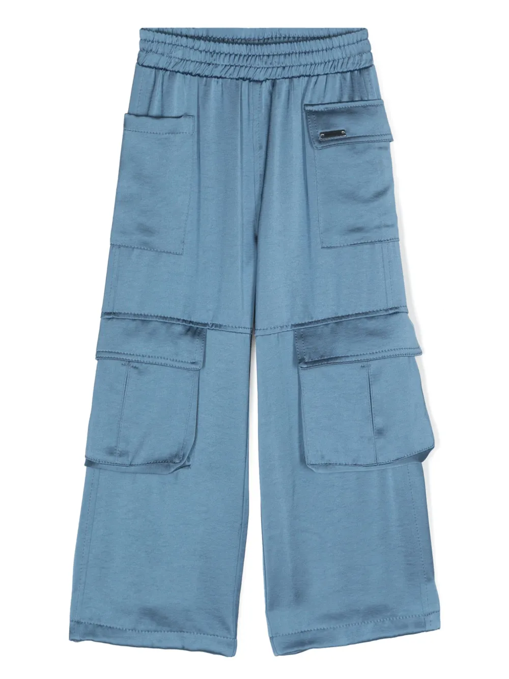 Атласные брюки прямого кроя Monnalisa, синий
Атласные брюки прямого кроя Monnalisa, синий