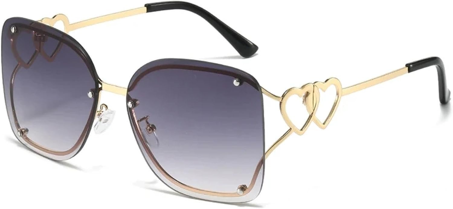 Винтажные солнцезащитные очки без оправы для женщин и мужчин, модные, с двойной защитой, для активного отдыха и вождения, с защитой от УФ-излучения UV400 TKKTLLT, Gold Gradient Gray
Винтажные солнцезащитные очки без оправы для женщин и мужчин, модные, с двойной защитой, для активного отдыха и вождения, с защитой от УФ-излучения UV400 TKKTLLT, Gold Gradient Gray