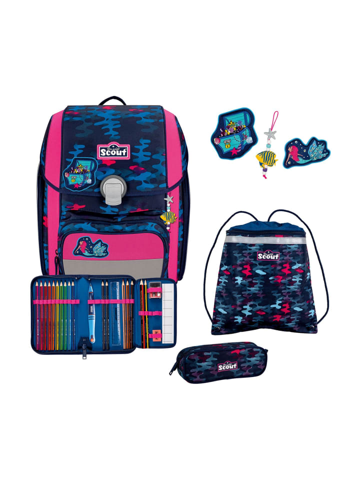 Scout Набор школьных сумок Genius, 4 предмета, цвет «Волшебное море»
Scout Набор школьных сумок Genius, 4 предмета, цвет «Волшебное море»