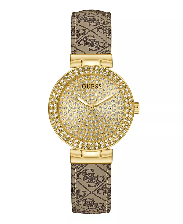 Женские аналоговые часы бежево-золотистого цвета, 32 мм Guess, brown
Женские аналоговые часы бежево-золотистого цвета, 32 мм Guess, brown