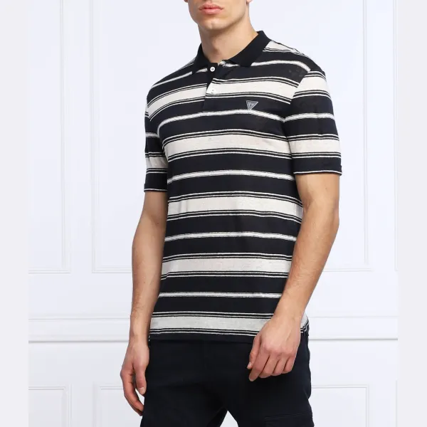 Льняная рубашка-поло классического кроя Josu Guess, синий
Льняная рубашка-поло классического кроя Josu Guess, синий