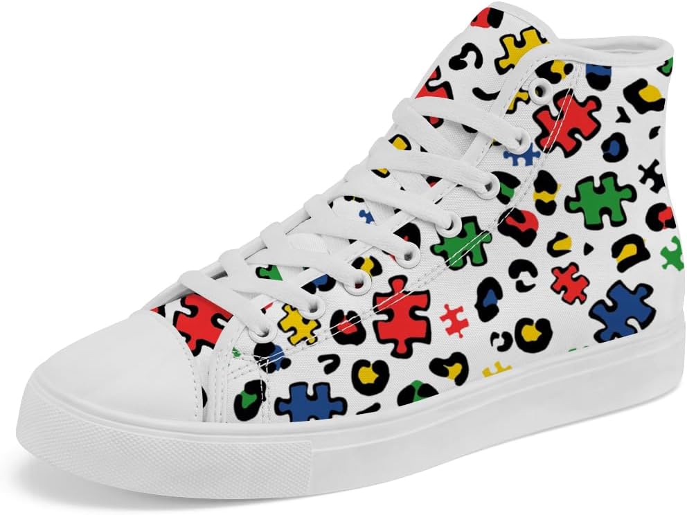 Кроссовки для аутизма для мужчин и женщин, высокие холщовые сникерсы, на шнуровке, повседневная обувь, подарок для мамы и папы Chebing, белый
Кроссовки для аутизма для мужчин и женщин, высокие холщовые сникерсы, на шнуровке, повседневная обувь, подарок для мамы и папы Chebing, белый