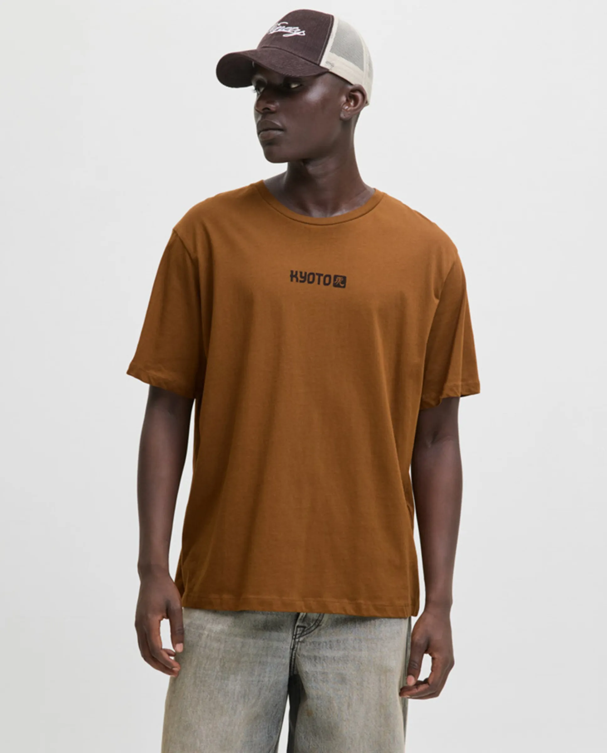 Мужская футболка с коротким рукавом и принтом на спине Jack & Jones, коричневый
Мужская футболка с коротким рукавом и принтом на спине Jack & Jones, коричневый