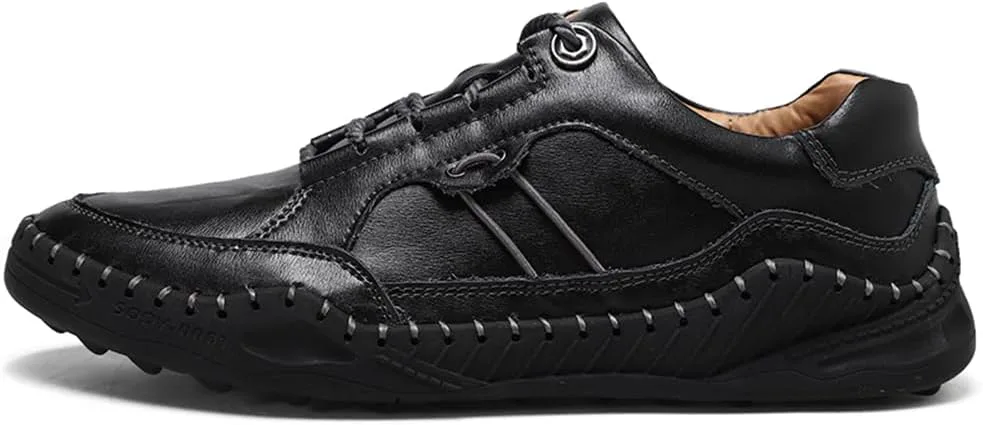 Мужские модные кожаные кроссовки Мужские повседневные туфли Мужские мягкие удобные туфли для вождения и ходьбы Abborora, черный
Мужские модные кожаные кроссовки Мужские повседневные туфли Мужские мягкие удобные туфли для вождения и ходьбы Abborora, черный