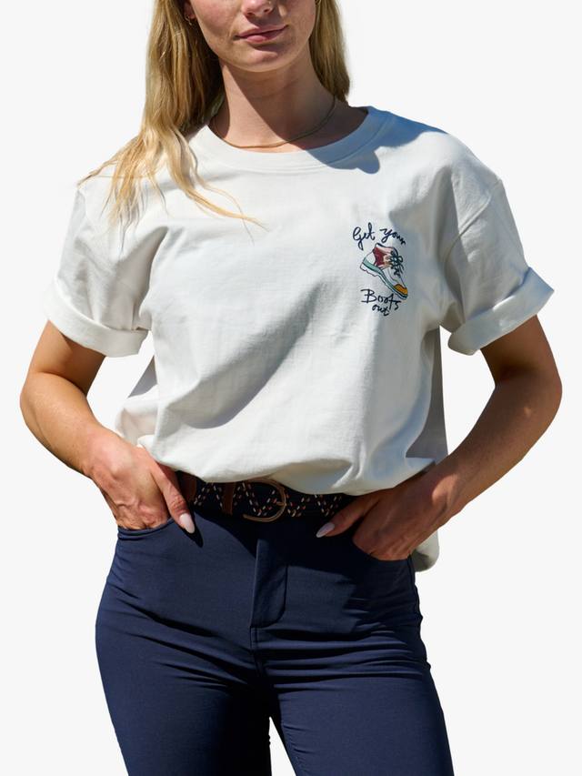 Футболка с принтом "Get Your Boots Out" ACAI, Off White
Футболка с принтом "Get Your Boots Out" ACAI, Off White