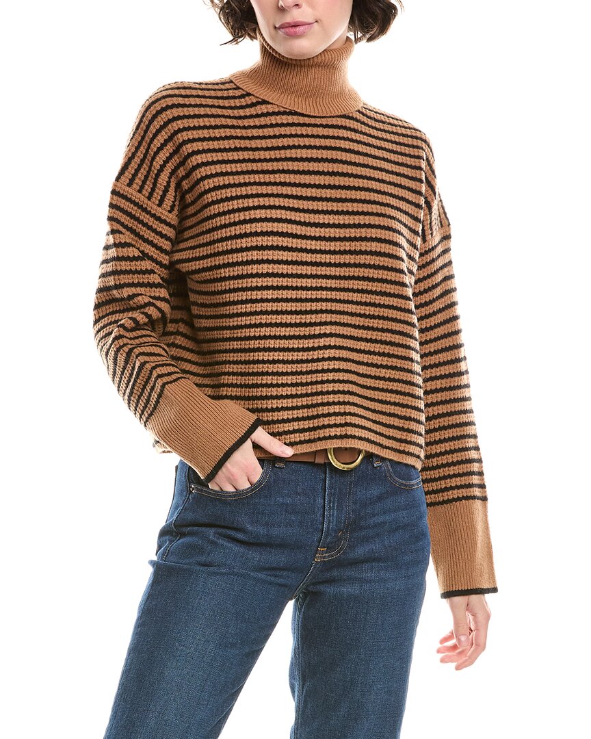 Шерстяной свитер Madewell с вафельной полоской и высоким воротом, коричневый
Шерстяной свитер Madewell с вафельной полоской и высоким воротом, коричневый