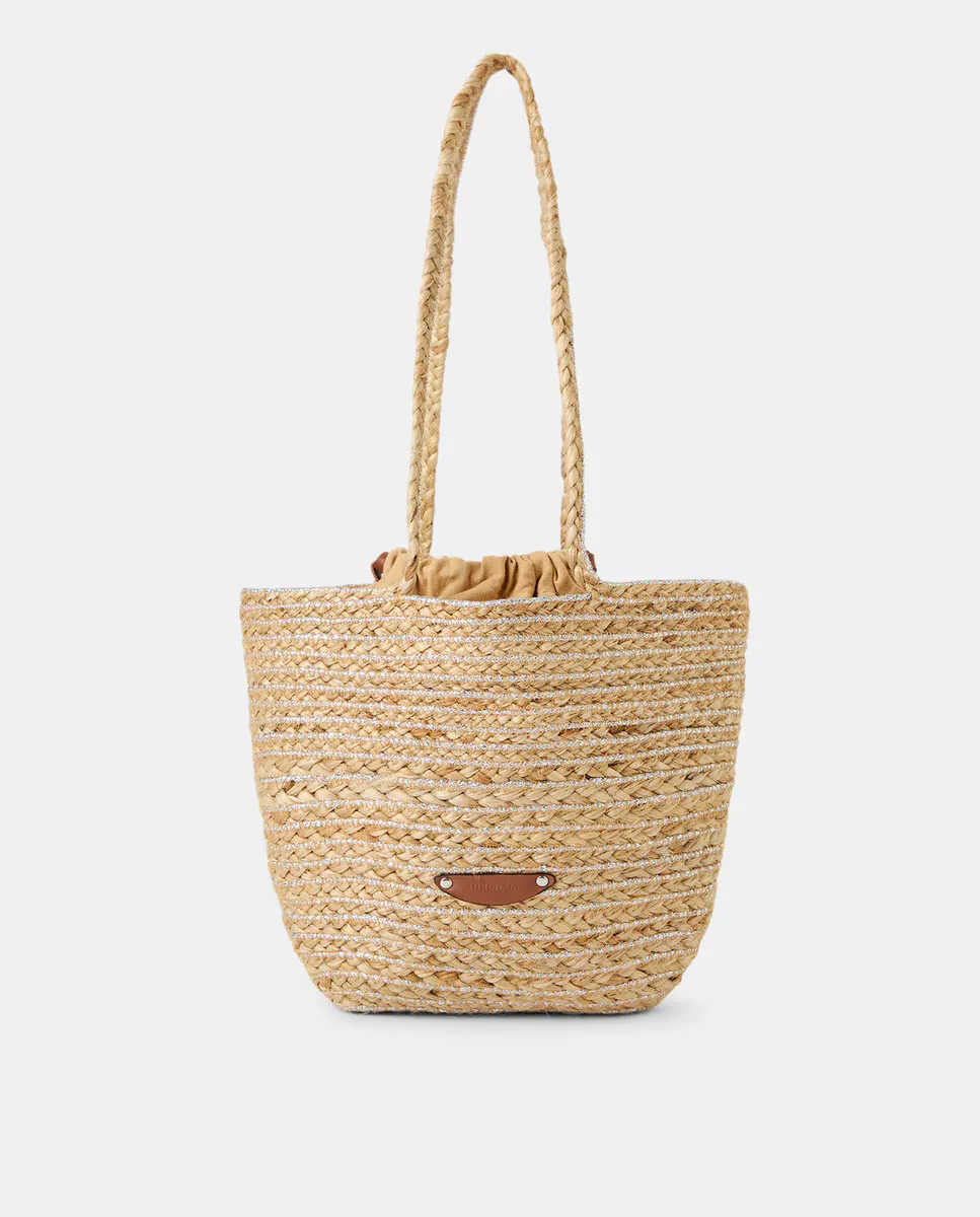 Сумка с люрексом и кожаными деталями Tintoretto, серебряный
Сумка с люрексом и кожаными деталями Tintoretto, серебряный