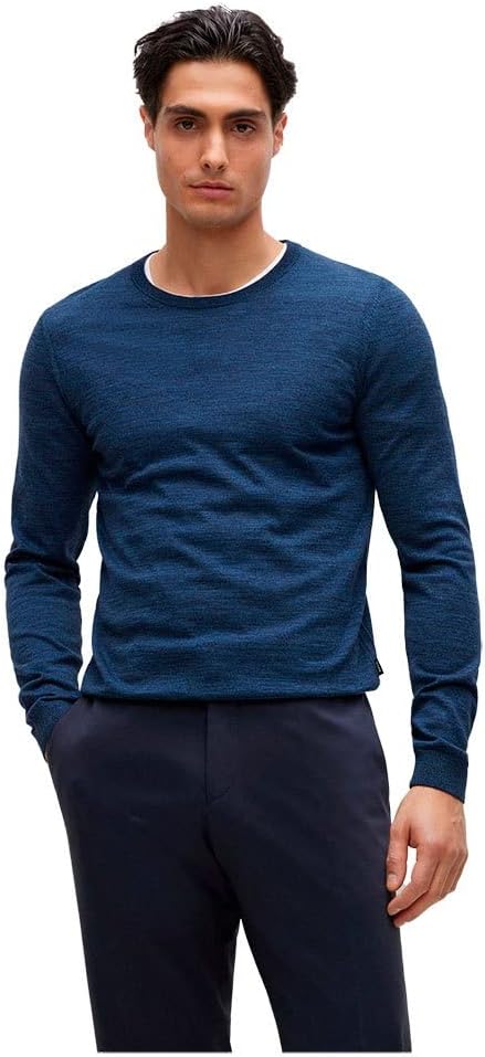 BOSS мужской шерстяной пуловер Leno, Blue Wings Special
BOSS мужской шерстяной пуловер Leno, Blue Wings Special