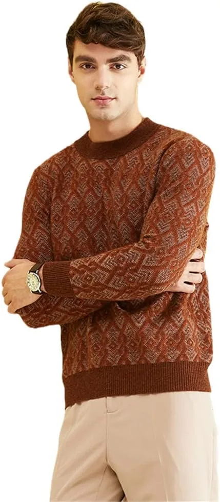 Свитер мужской из 100% кашемира, толстый полуводолазник с жаккардовым узором Vsadsau
Свитер мужской из 100% кашемира, толстый полуводолазник с жаккардовым узором Vsadsau