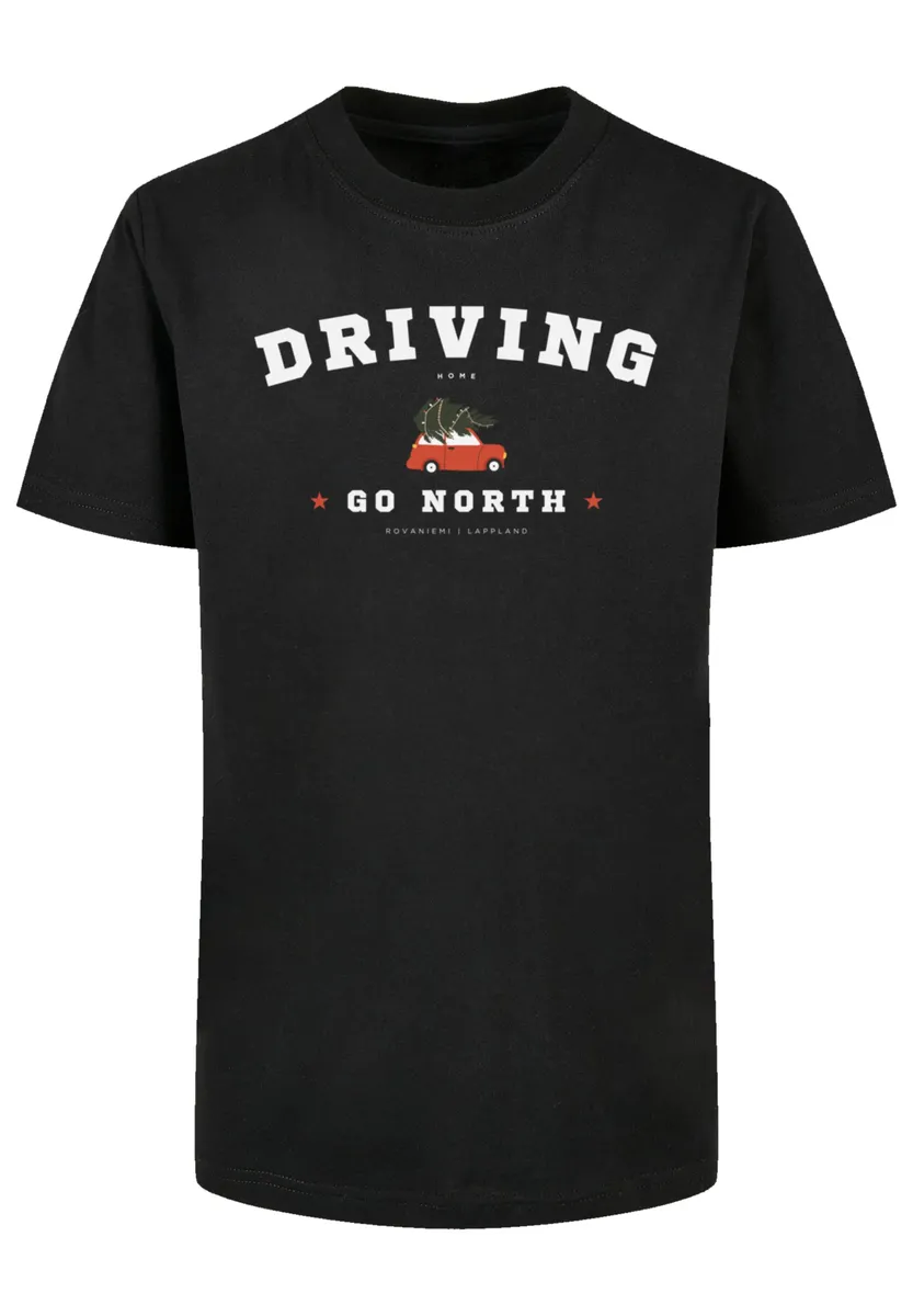F4NT4STIC Футболка "Рождество по дороге домой", Рождество, подарок, логотип, черный