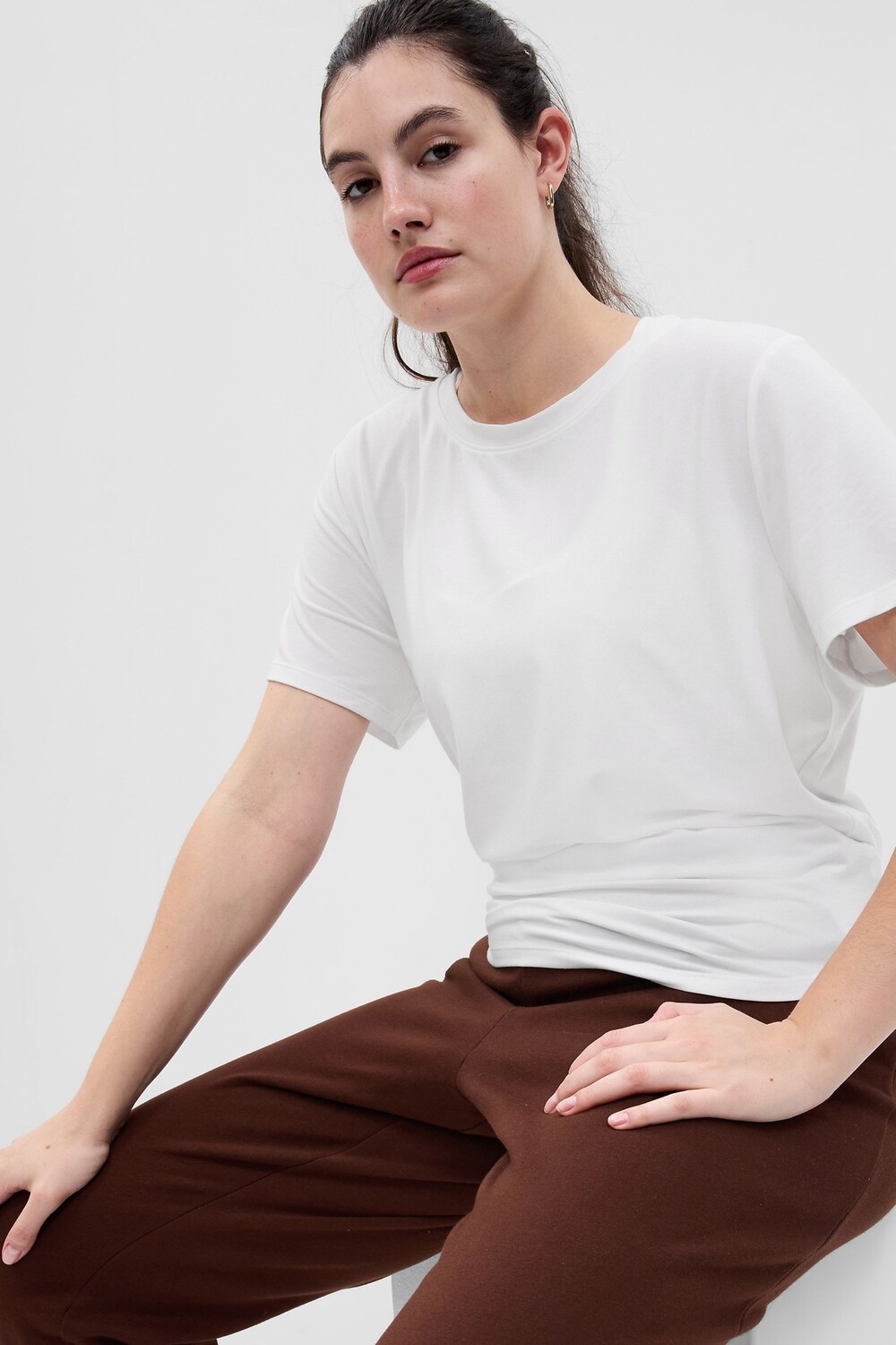 Футболка Breathe с короткими рукавами и круглым вырезом Gap, белый
Футболка Breathe с короткими рукавами и круглым вырезом Gap, белый