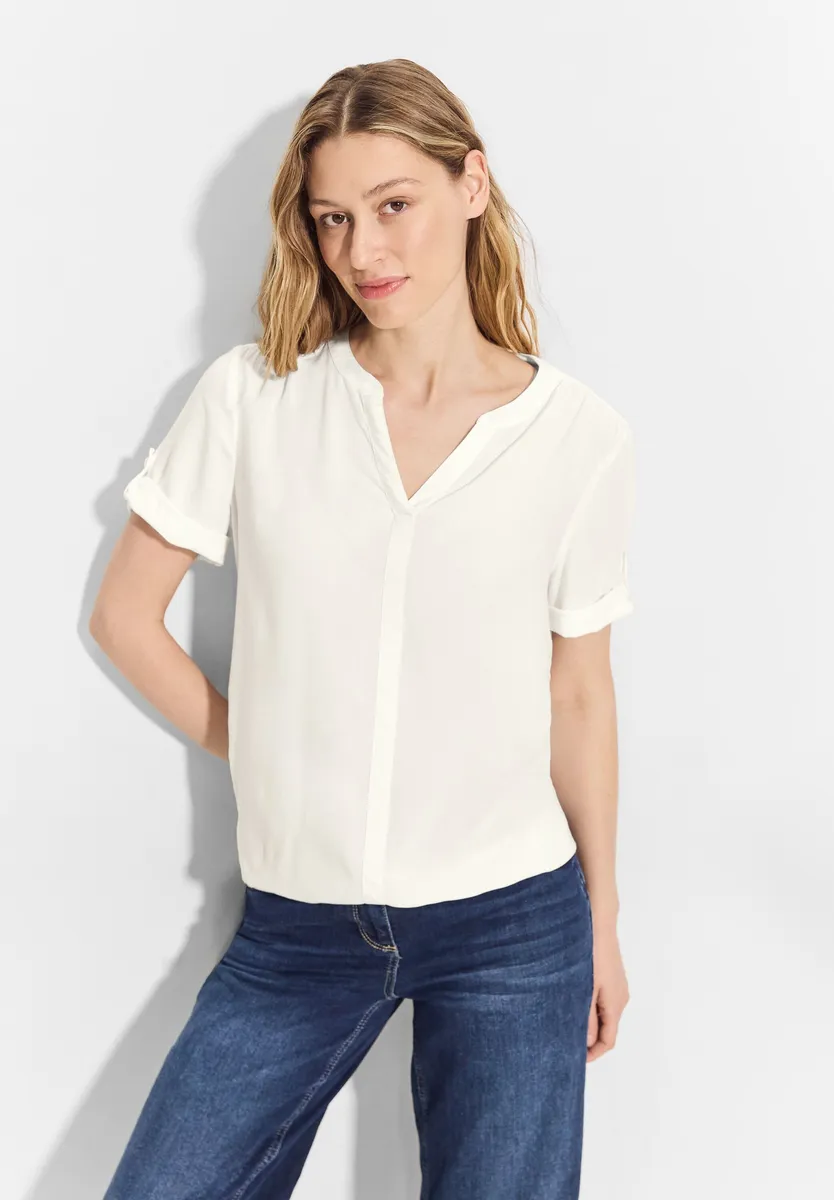 Блузка Cecil с короткими рукавами, белый
Блузка Cecil с короткими рукавами, белый