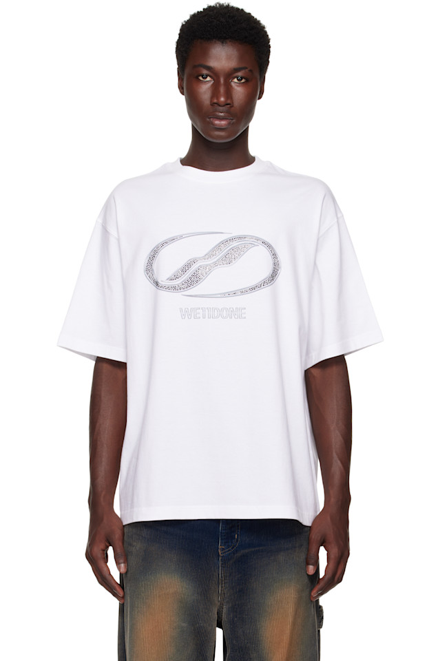 Футболка с логотипом se11done, украшенная стразами We11Done, белый
Футболка с логотипом se11done, украшенная стразами We11Done, белый