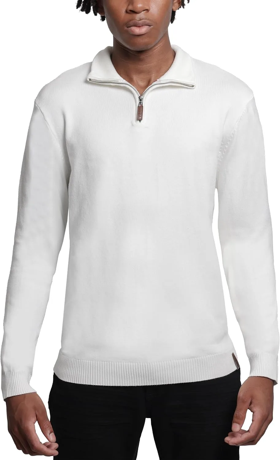 Мужской свитер с четвертью молнии и воротником-стойкой, классического кроя SPRING + MERCER
Мужской свитер с четвертью молнии и воротником-стойкой, классического кроя SPRING + MERCER