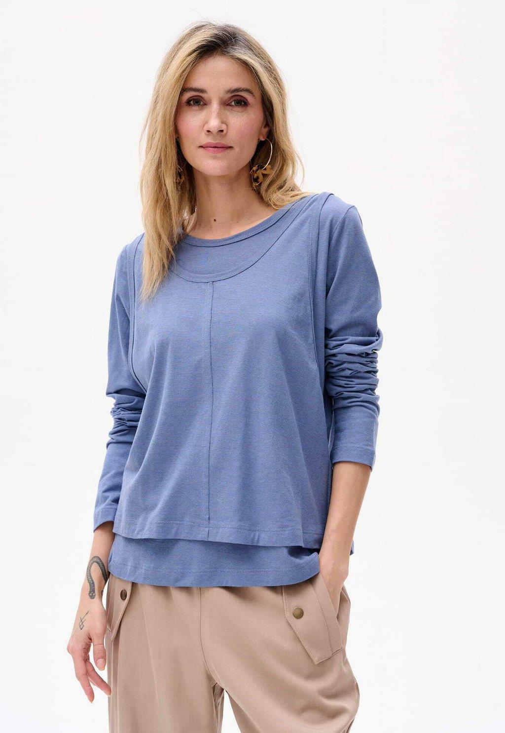 Топ с длинными рукавами blue shadow, синий
Топ с длинными рукавами blue shadow, синий