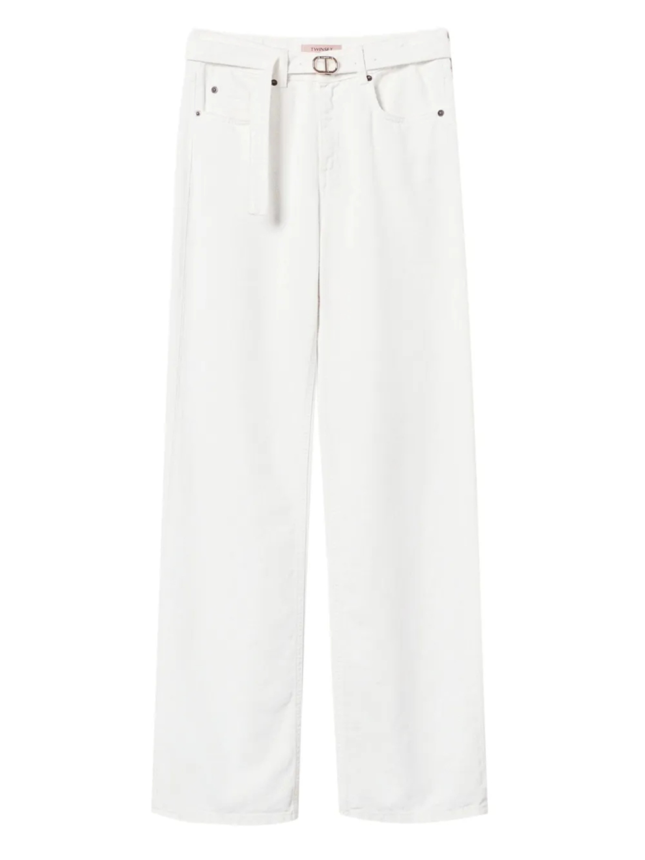 Джинсы с широкими штанинами TWINSET, белый
Джинсы с широкими штанинами TWINSET, белый
