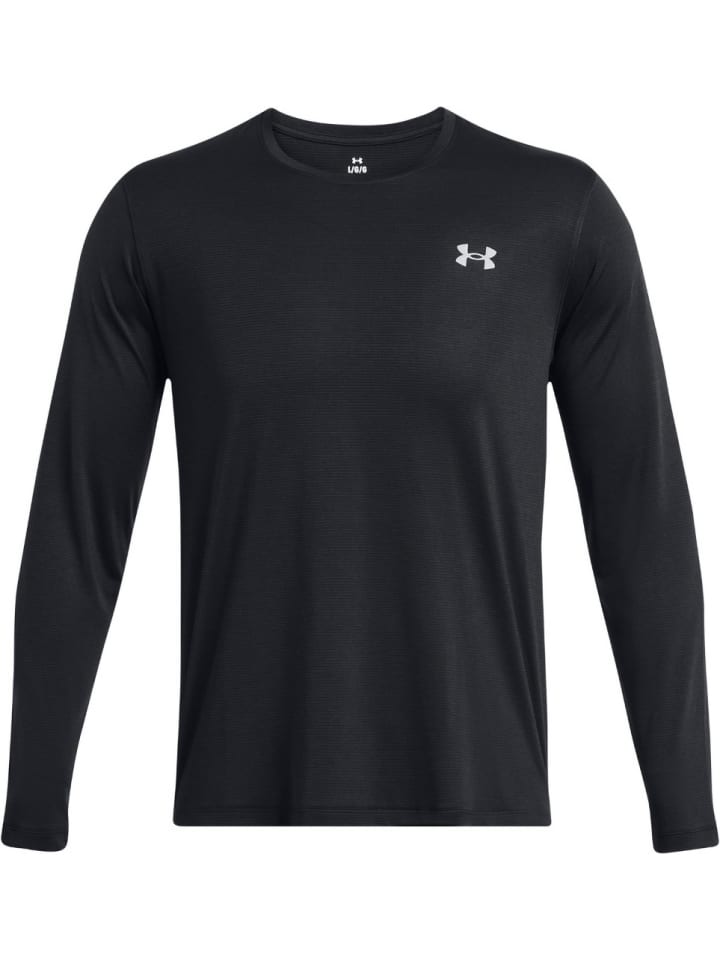 Футболка Ua Launch Longsleeve Under Armour, черный 
Футболка Ua Launch Longsleeve Under Armour, черный