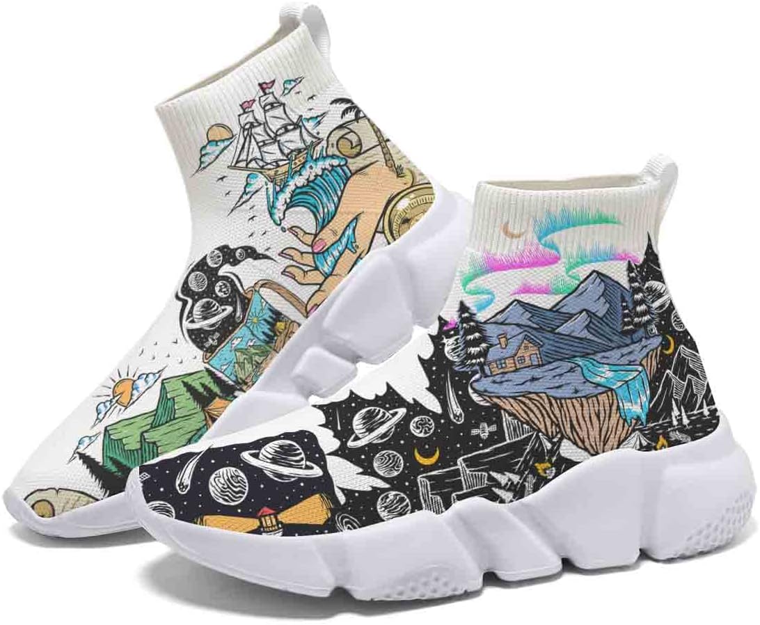 Мужские легкие кроссовки для бега, повседневные, для тенниса и спорта, дышащие, вязаные, прогулочные, с противоскользящей подошвой, носочные, женские кеды, с рисунком «Звездное небо» и граффити Hetios, Starry Sky 01
Мужские легкие кроссовки для бега, повседневные, для тенниса и спорта, дышащие, вязаные, прогулочные, с противоскользящей подошвой, носочные, женские кеды, с рисунком «Звездное небо» и граффити Hetios, Starry Sky 01