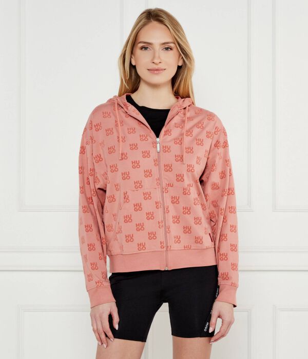Толстовка женская свободного кроя Hugo Bodywear на молнии с принтом, розовый
Толстовка женская свободного кроя Hugo Bodywear на молнии с принтом, розовый