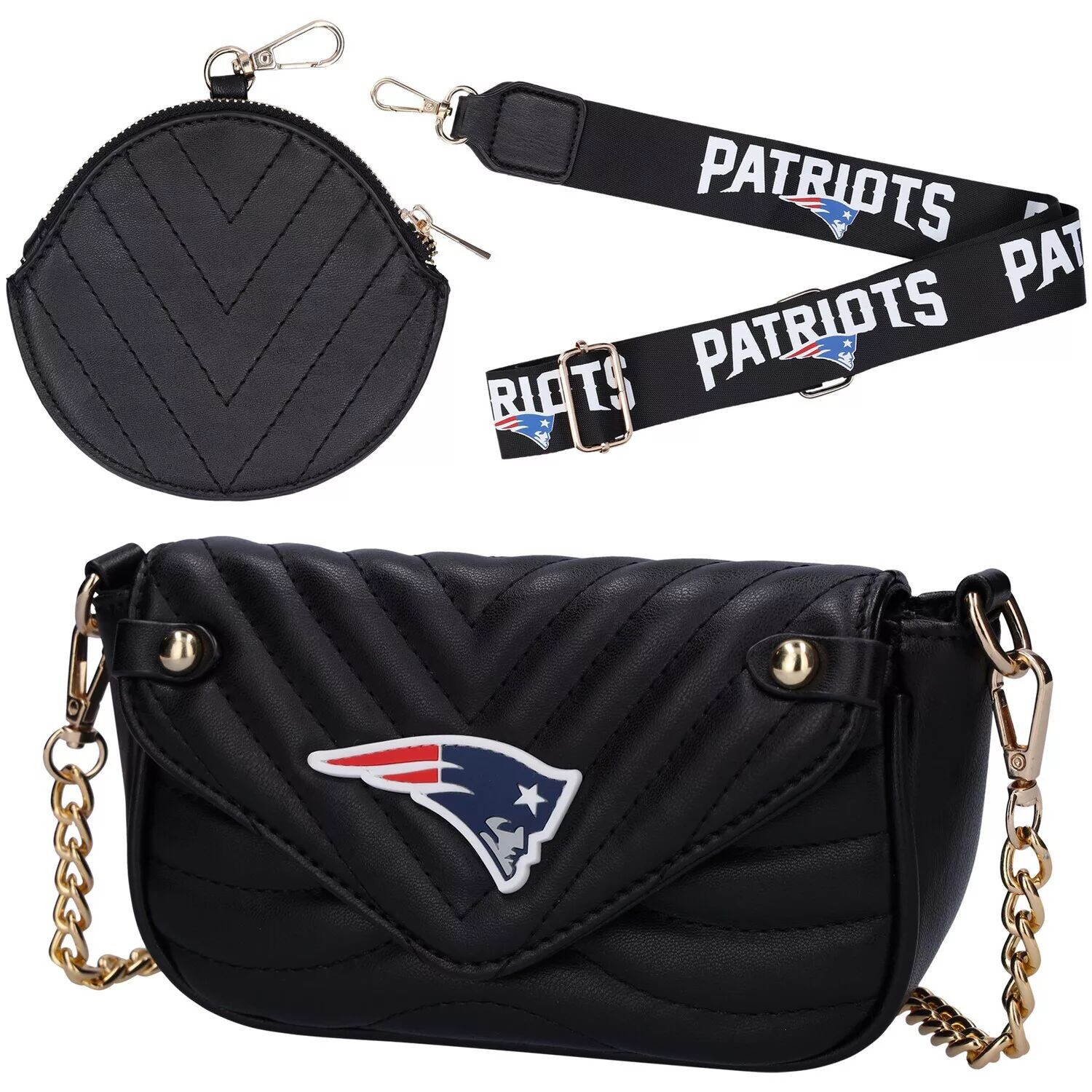 Женская сумка Cuce New England Patriots из веганской кожи с ремешком
Женская сумка Cuce New England Patriots из веганской кожи с ремешком