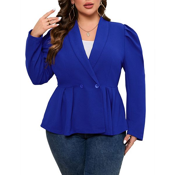 Женский блейзер plus size с длинным рукавом и шальным лацканом Maxxis Merch, Royal Blue
Женский блейзер plus size с длинным рукавом и шальным лацканом Maxxis Merch, Royal Blue