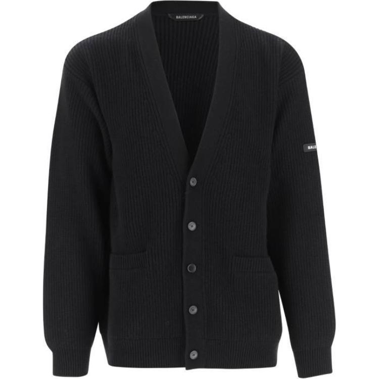 Кардиган на пуговицах Balenciaga, черный
Кардиган на пуговицах Balenciaga, черный