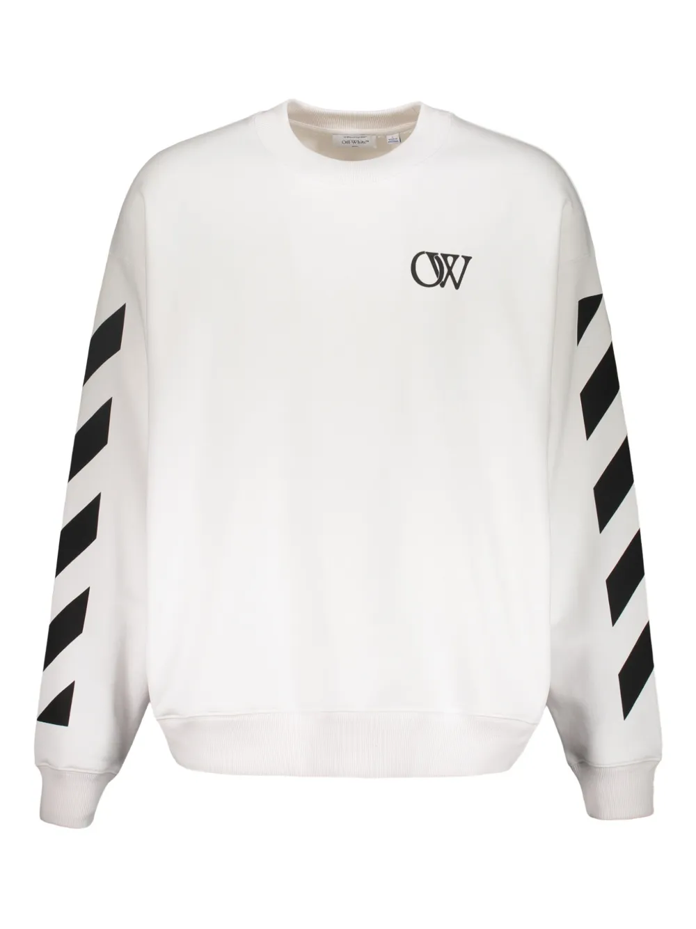 Свитшот с логотипом и диагональными полосами Off-White, белый
Свитшот с логотипом и диагональными полосами Off-White, белый