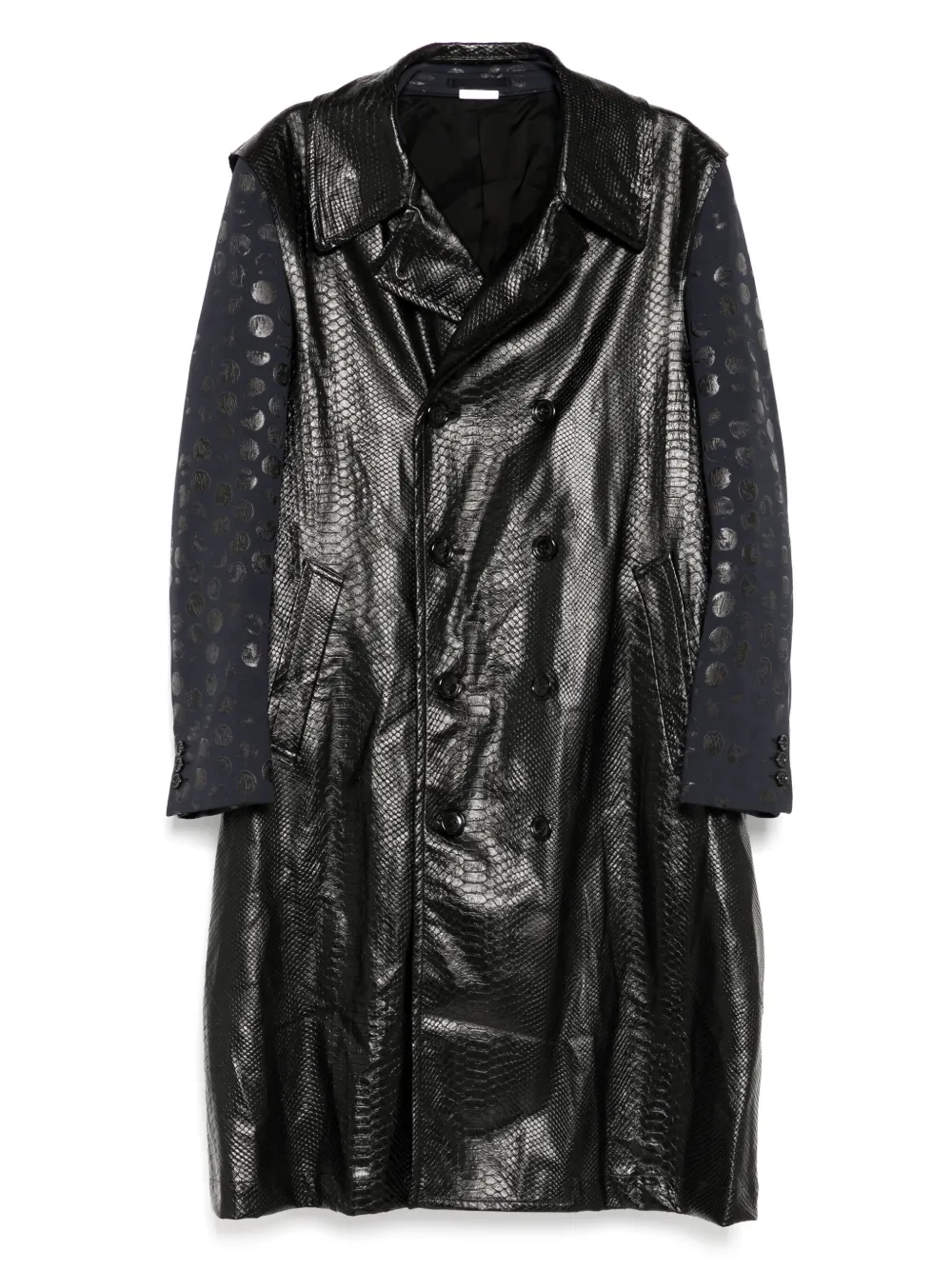 Кожаное пальто Comme des Garçons Homme Plus, черный 
Кожаное пальто Comme des Garçons Homme Plus, черный