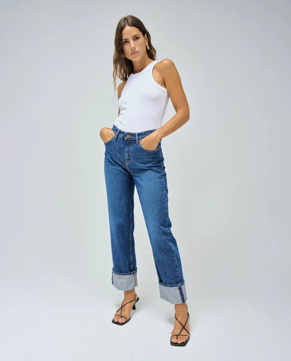 Настоящие женские прямые джинсы с высокой посадкой и отворотом по низу Salsa Jeans, синий
Настоящие женские прямые джинсы с высокой посадкой и отворотом по низу Salsa Jeans, синий
