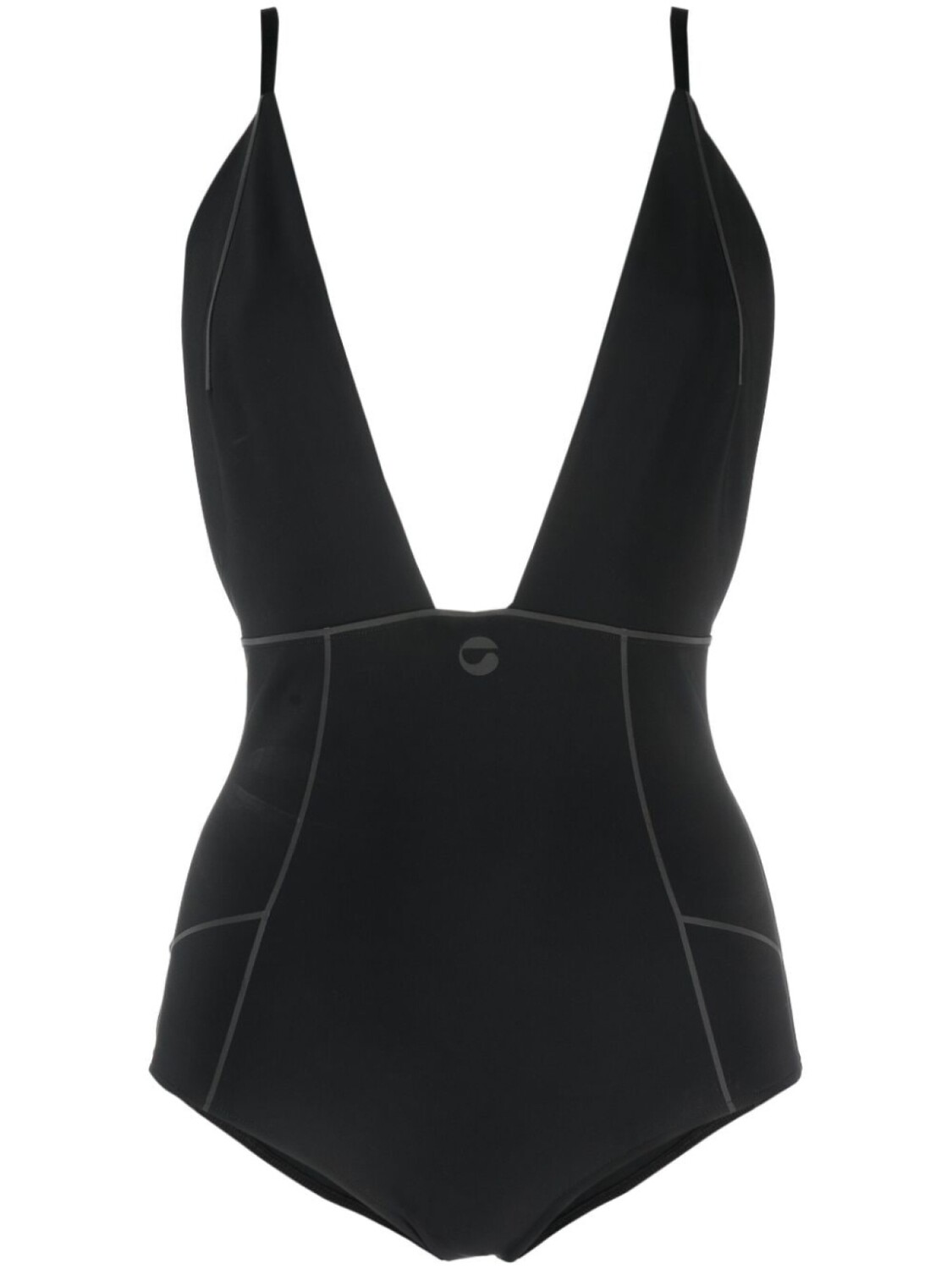 Coperni боди с V-образным вырезом и логотипом, черный
Coperni боди с V-образным вырезом и логотипом, черный