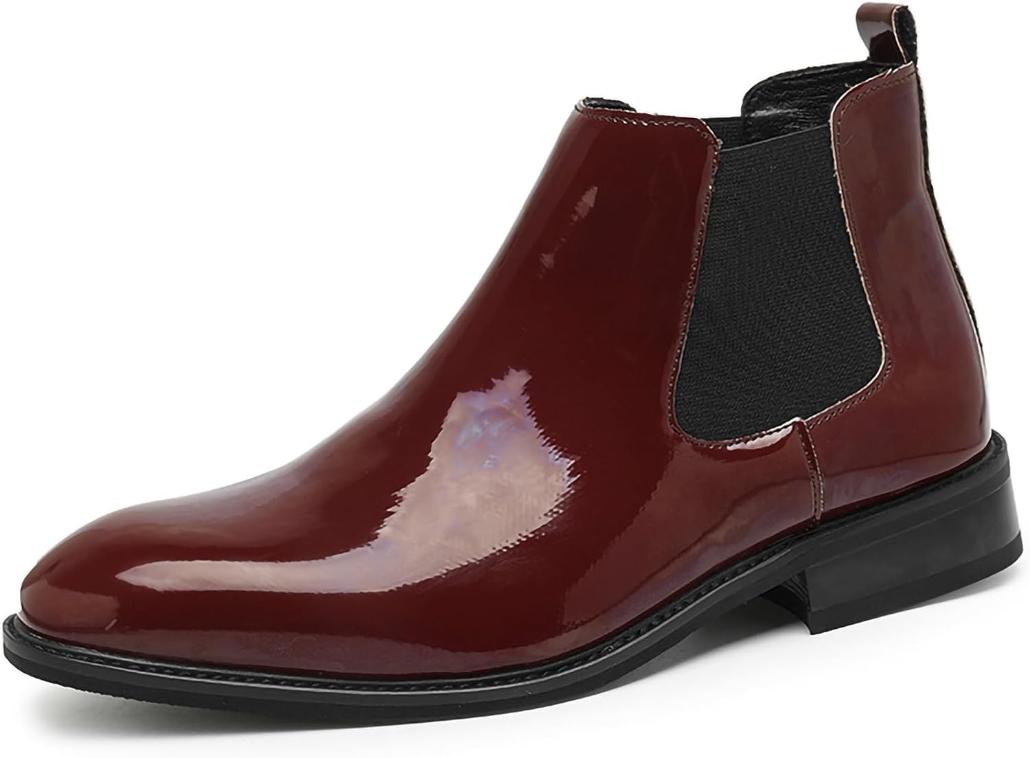 Мужские ботинки Челси Стильные и удобные кожаные ботинки на щиколотку с лакированной отделкой, с круглым носком, из искусственной кожи PU, черные с нескользящей резиновой подошвой Generic
Мужские ботинки Челси Стильные и удобные кожаные ботинки на щиколотку с лакированной отделкой, с круглым носком, из искусственной кожи PU, черные с нескользящей резиновой подошвой Generic