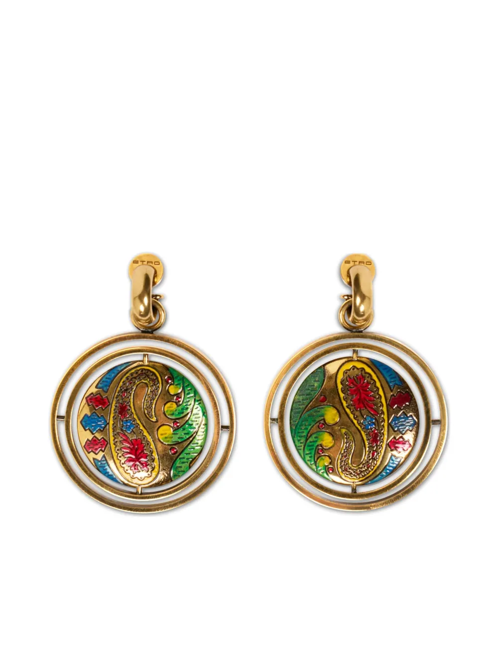 Серьги-подвески с узором пейсли ETRO, золотой
Серьги-подвески с узором пейсли ETRO, золотой