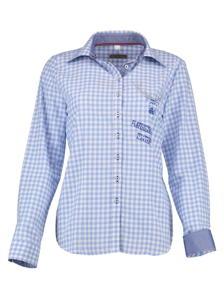 OS-Trachten Блузка Fenadi светло-голубого/голубого цвета
OS-Trachten Блузка Fenadi светло-голубого/голубого цвета