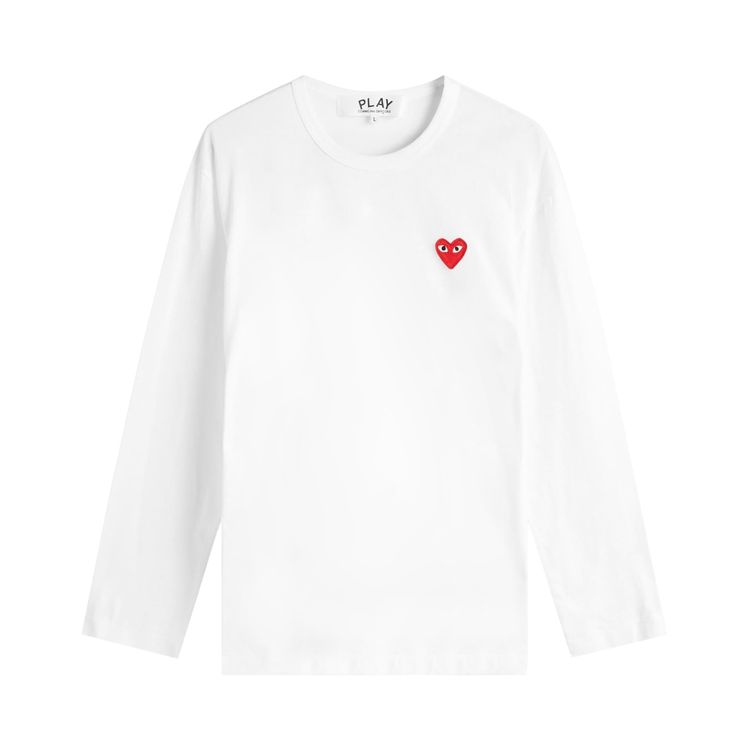 Футболка с длинными рукавами Comme des Garçons Play Small Heart, бело-красная
Футболка с длинными рукавами Comme des Garçons Play Small Heart, бело-красная