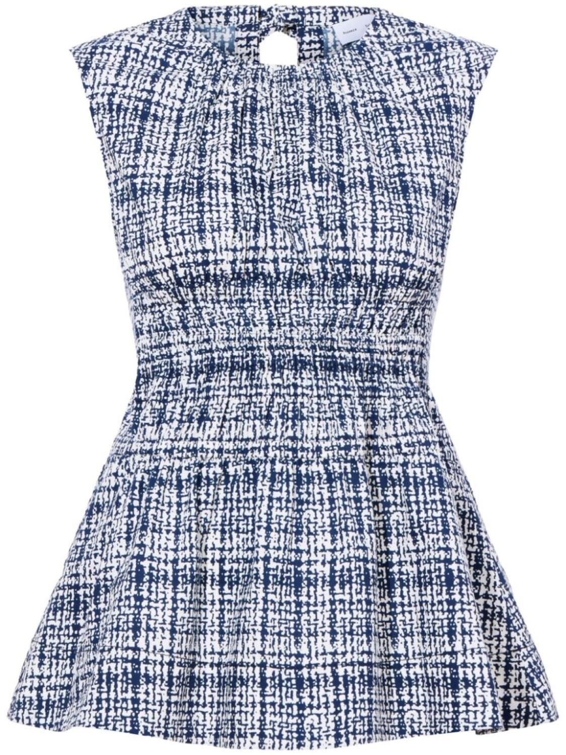 Топ Birdie в клетку Proenza Schouler White Label, синий
Топ Birdie в клетку Proenza Schouler White Label, синий