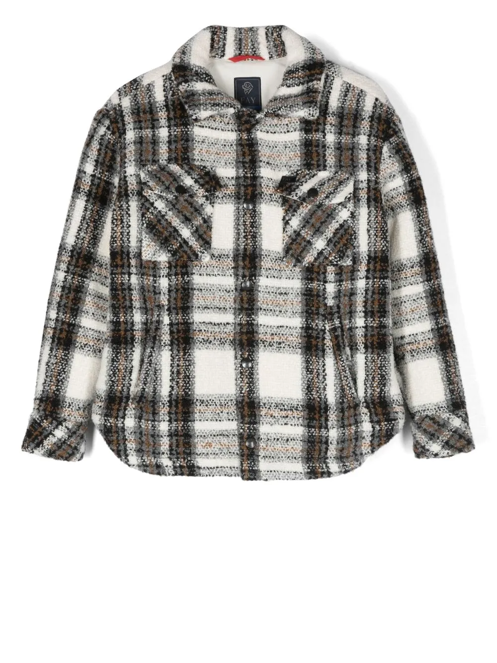 Клетчатая куртка-рубашка Fay Kids, нейтральный
Клетчатая куртка-рубашка Fay Kids, нейтральный