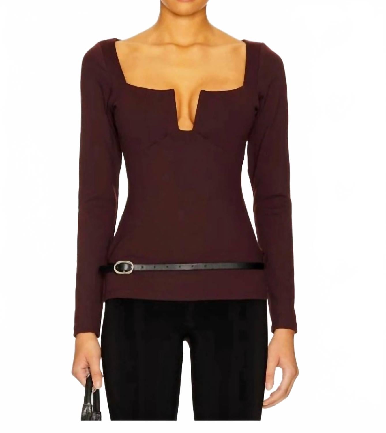 Боди Wire Top In коричневый Susana Monaco, коричневый
Боди Wire Top In коричневый Susana Monaco, коричневый