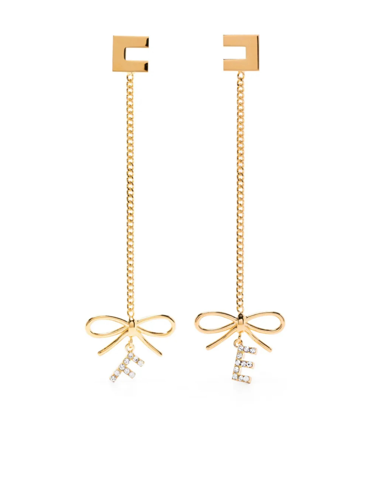 Серьги-подвески Elisabetta Franchi с бантами, золотой
Серьги-подвески Elisabetta Franchi с бантами, золотой