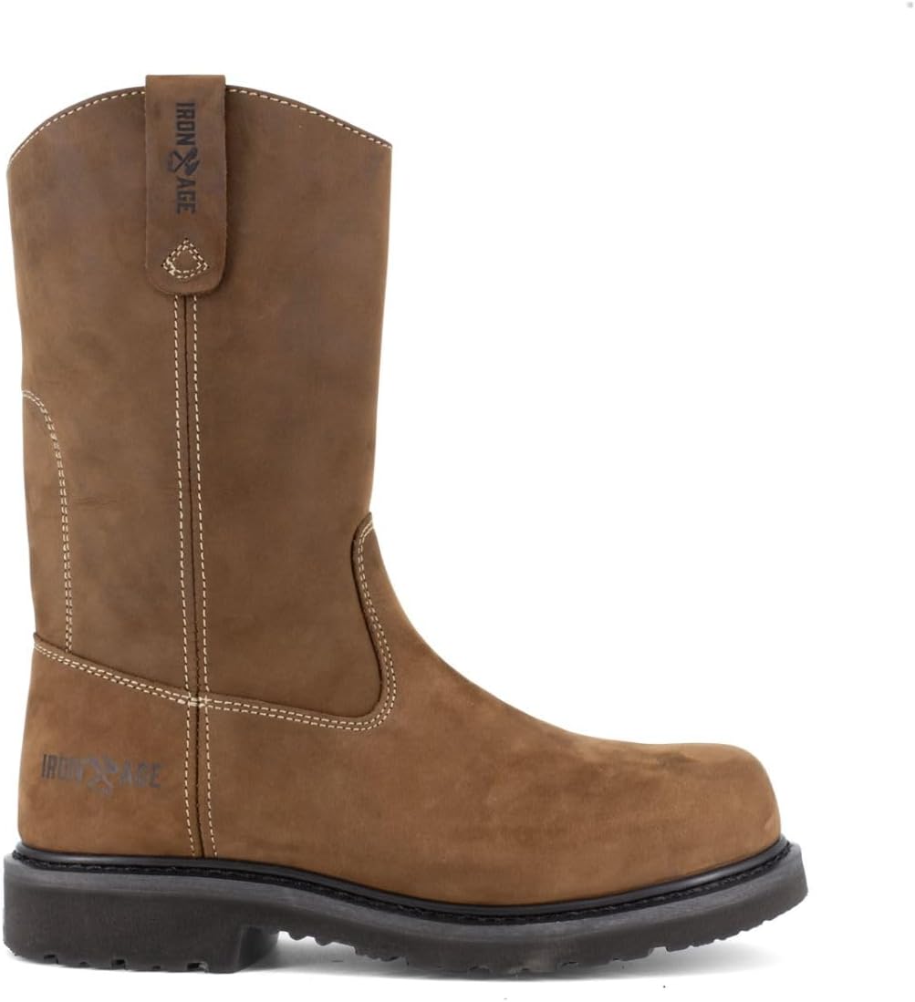 Мужские рабочие ботинки Iron Age Solidifier 28 см, надеваемые без шнурков, промышленные ботинки, коричневый
Мужские рабочие ботинки Iron Age Solidifier 28 см, надеваемые без шнурков, промышленные ботинки, коричневый