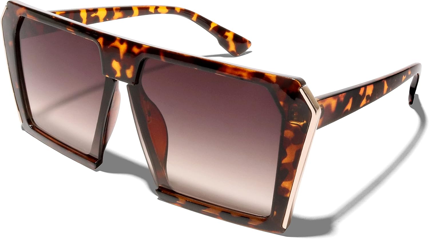 ShadyVEU Большие трапециевидные солнцезащитные очки в стиле «Дива» с плоской верхней частью, винтажные дизайнерские очки для женщин и девушек, Tortoise Frame / Brown Lens
ShadyVEU Большие трапециевидные солнцезащитные очки в стиле «Дива» с плоской верхней частью, винтажные дизайнерские очки для женщин и девушек, Tortoise Frame / Brown Lens