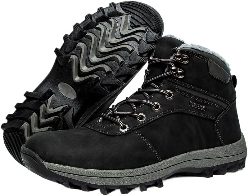 Легкие зимние мужские снегоходные сапоги Hhhchpm с теплой подкладкой, противоскользящие, средние по высоте, кожаные кроссовки для походов, работы, вождения и активного отдыха, черный
Легкие зимние мужские снегоходные сапоги Hhhchpm с теплой подкладкой, противоскользящие, средние по высоте, кожаные кроссовки для походов, работы, вождения и активного отдыха, черный