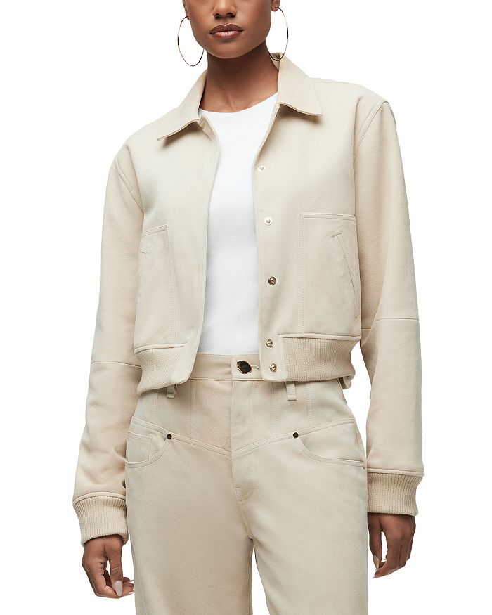 Замшевая куртка-бомбер Hudson, коричневый/бежевый
Замшевая куртка-бомбер Hudson, коричневый/бежевый