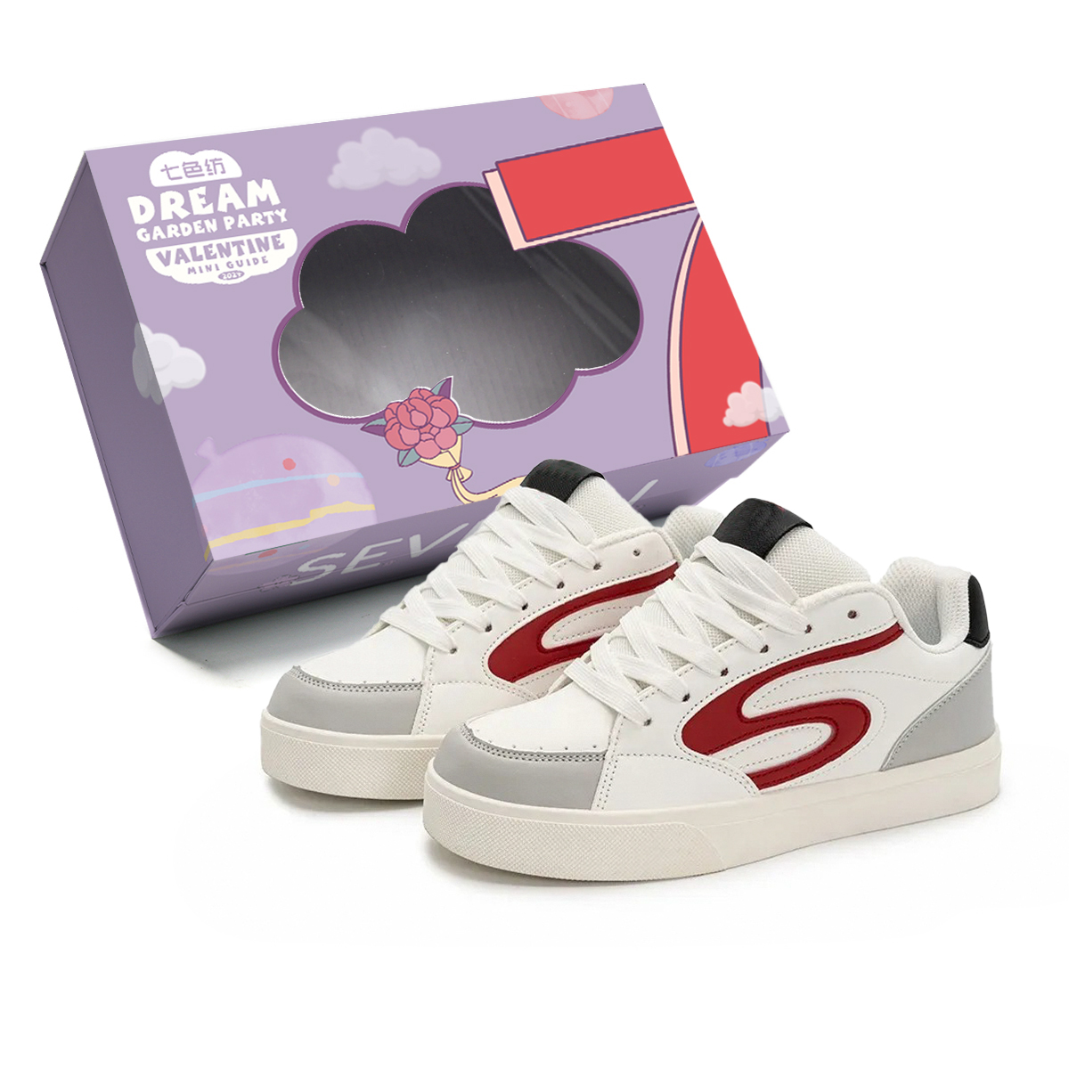 7 SEVFUN Износостойкие, легкие и дышащие лоу-топ скейтерские кроссовки унисекс бело-красные, цвет White Red
7 SEVFUN Износостойкие, легкие и дышащие лоу-топ скейтерские кроссовки унисекс бело-красные, цвет White Red