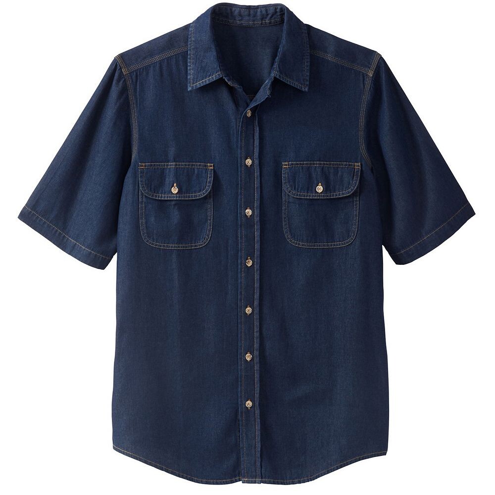 Мужская рубашка из денима и твила с короткими рукавами Boulder Creek Kingsize Big & Tall, цвет Indigo Denim
Мужская рубашка из денима и твила с короткими рукавами Boulder Creek Kingsize Big & Tall, цвет Indigo Denim