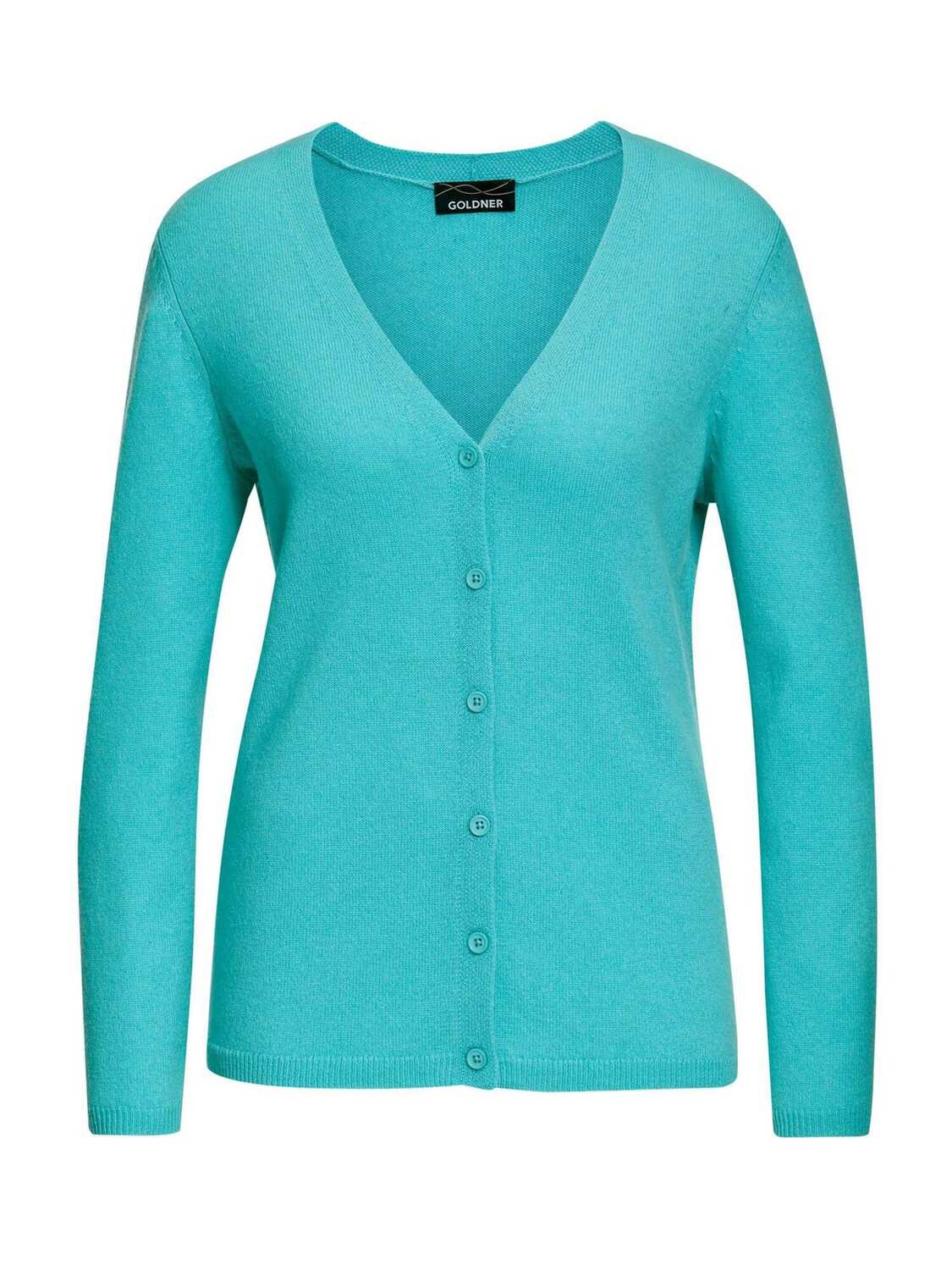 Goldner Вязаный кардиган в цвете аква
Goldner Вязаный кардиган в цвете аква