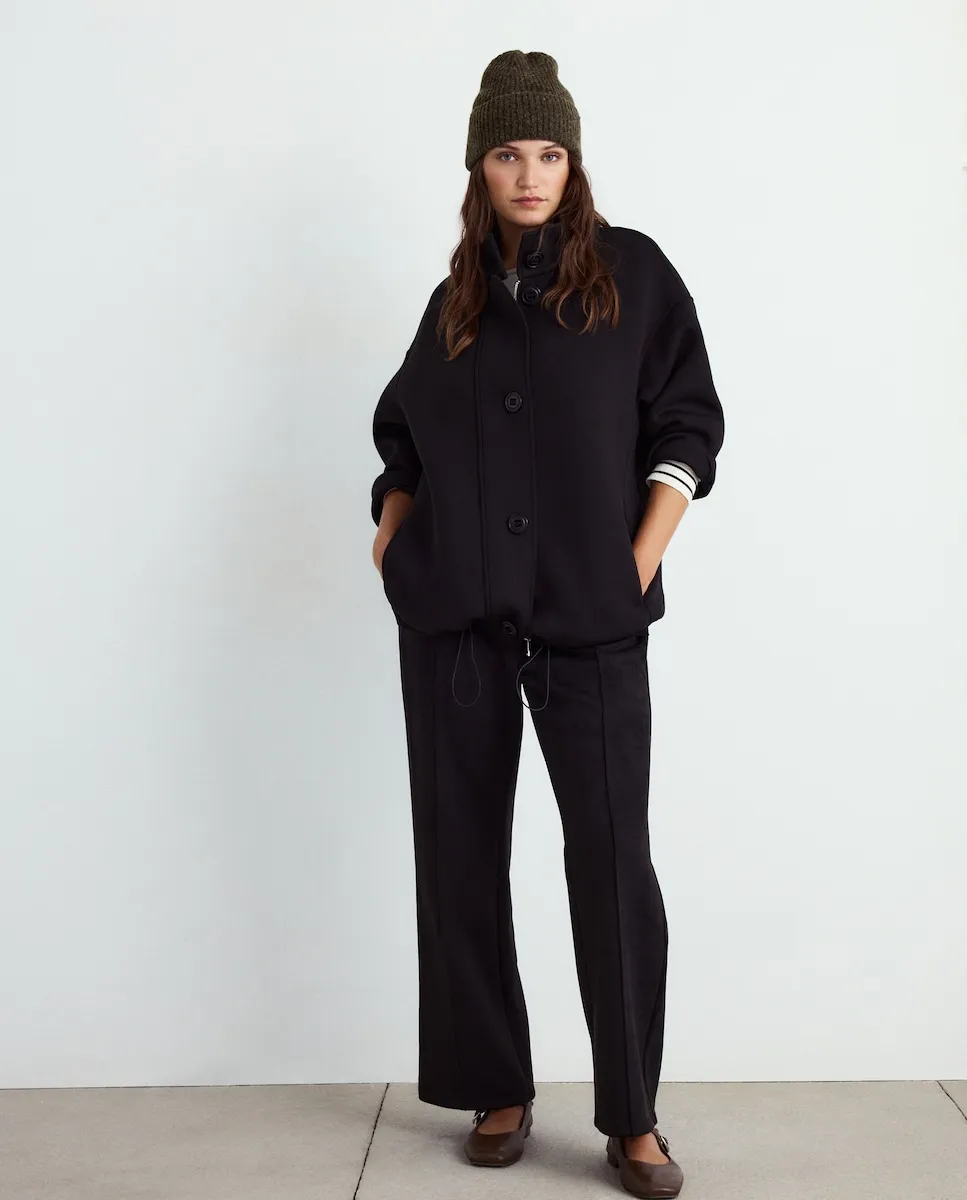 Женская короткая куртка с эффектом неопрена Couchel, черный
Женская короткая куртка с эффектом неопрена Couchel, черный