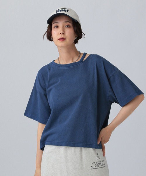 Футболка с V-образным вырезом, винтажная LEPSIM, синий
Футболка с V-образным вырезом, винтажная LEPSIM, синий