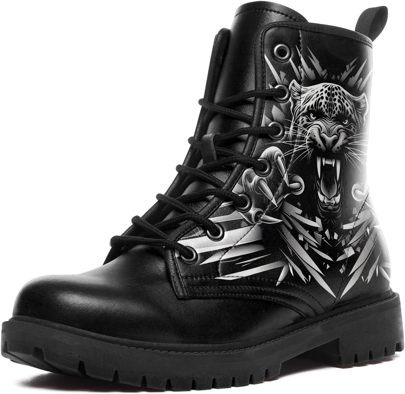 Ботинки AWSOLE Gothic Skull Combat для женщин и мужчин - панк-ботинки с шнуровкой и розой - из микрофибры и кожи - обувь в стиле гранж, черный
Ботинки AWSOLE Gothic Skull Combat для женщин и мужчин - панк-ботинки с шнуровкой и розой - из микрофибры и кожи - обувь в стиле гранж, черный