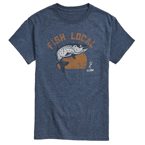 Мужская футболка с принтом fish local Licensed Character, Heather Blue
Мужская футболка с принтом fish local Licensed Character, Heather Blue